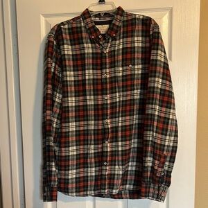On The Road men’s plaid long sleeve button down flannel shirt size XL